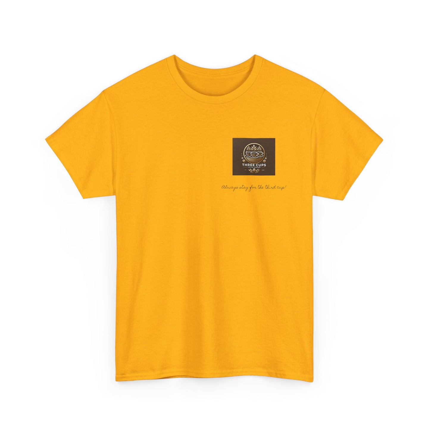 Three Cups Coffee Company Light Roast Logo Tee - Unisex Heavy Cotton