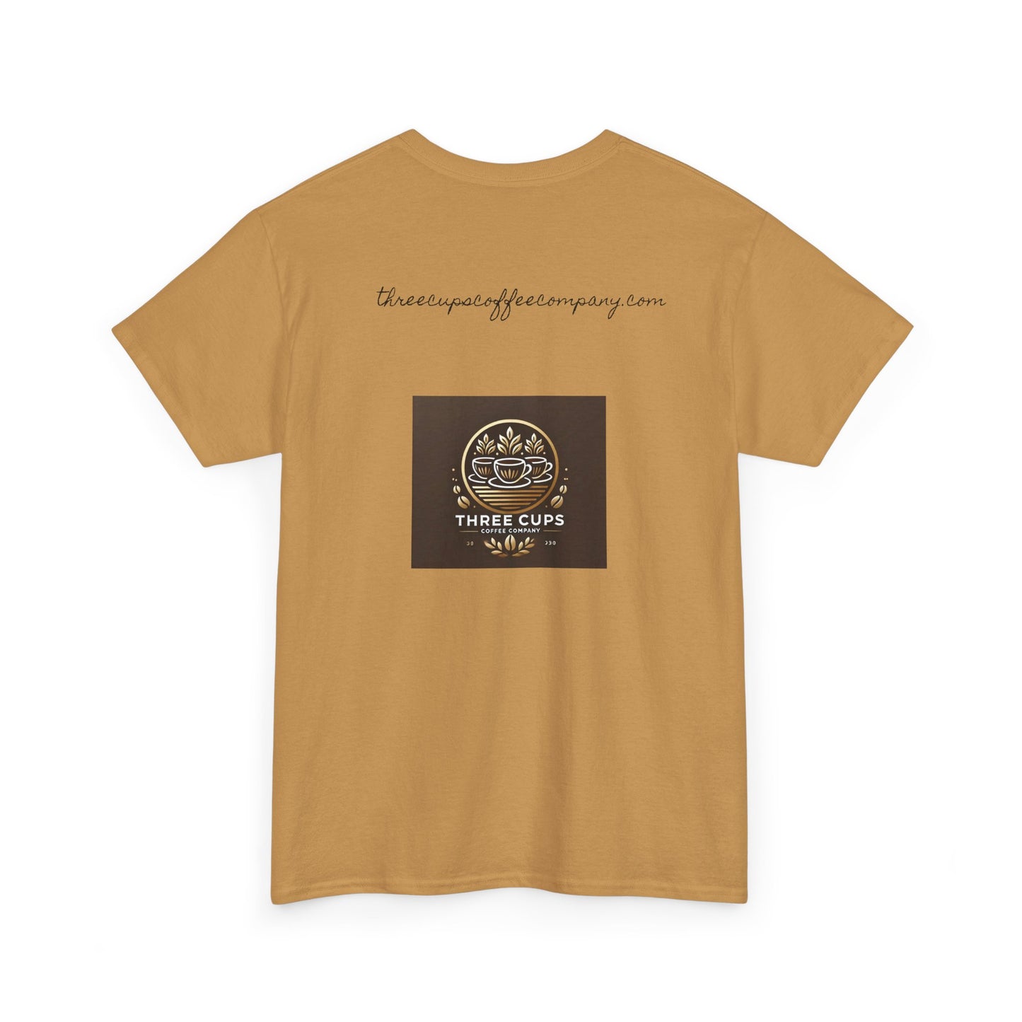 Three Cups Coffee Company Light Roast Logo Tee - Unisex Heavy Cotton