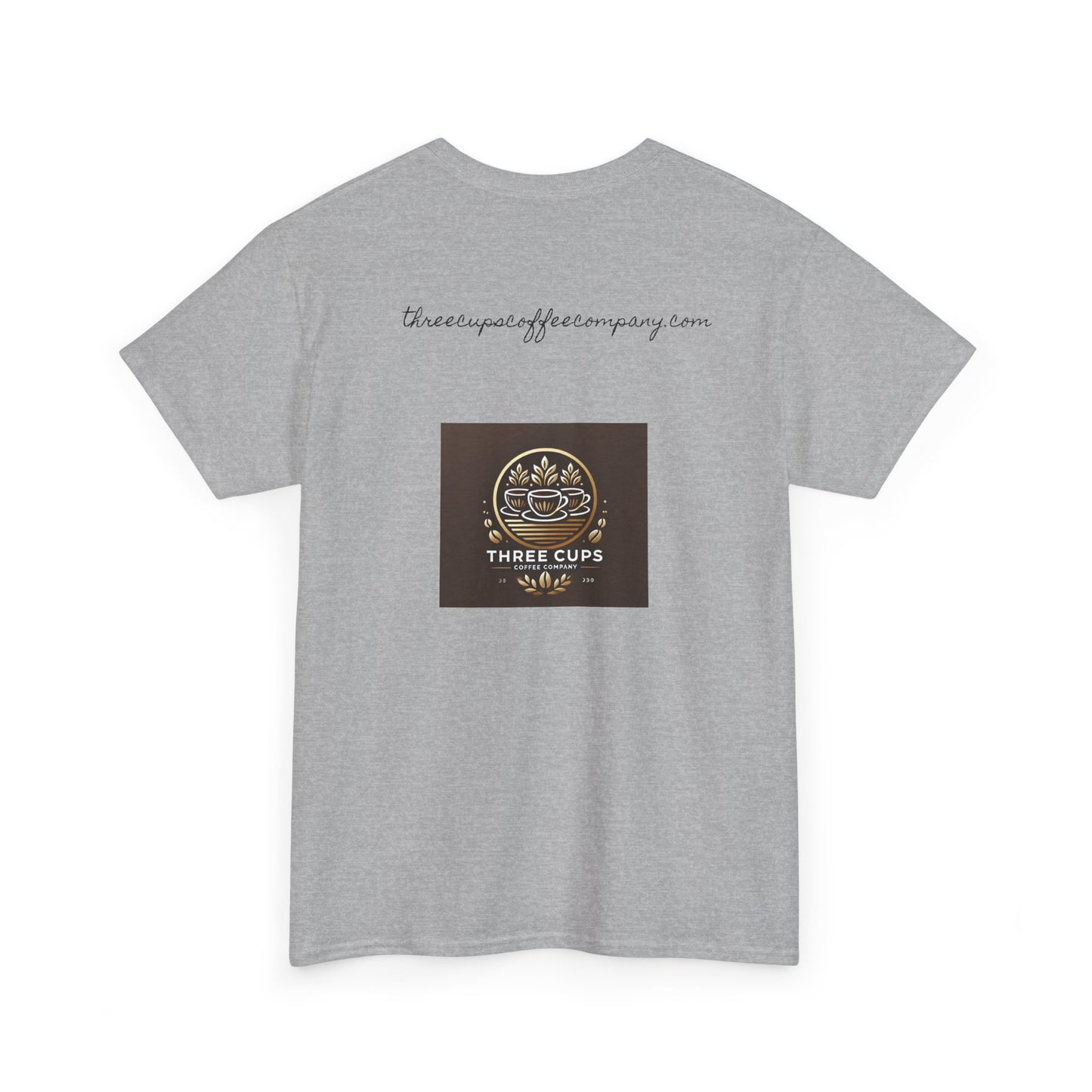 Three Cups Coffee Company Light Roast Logo Tee - Unisex Heavy Cotton