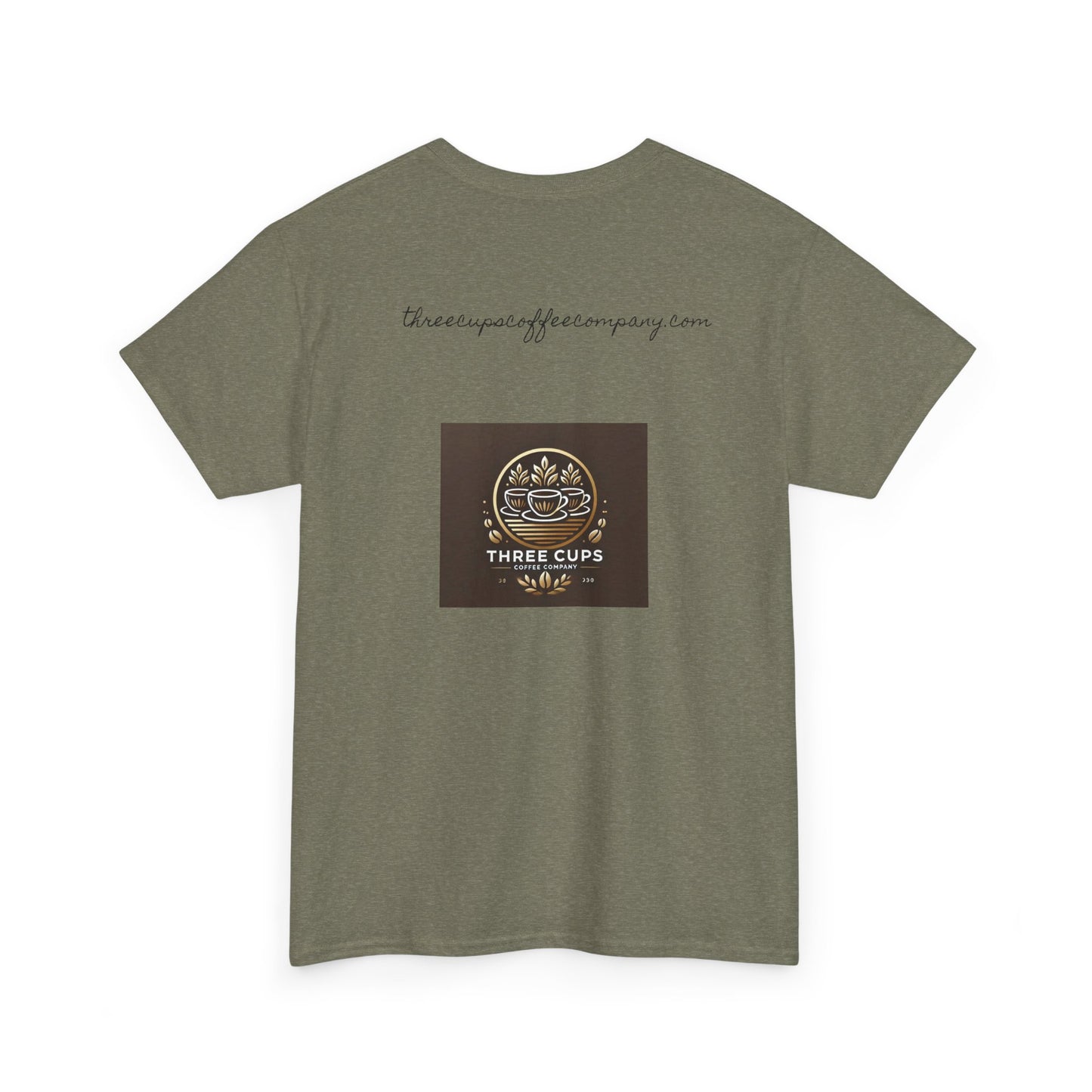 Three Cups Coffee Company Light Roast Logo Tee - Unisex Heavy Cotton