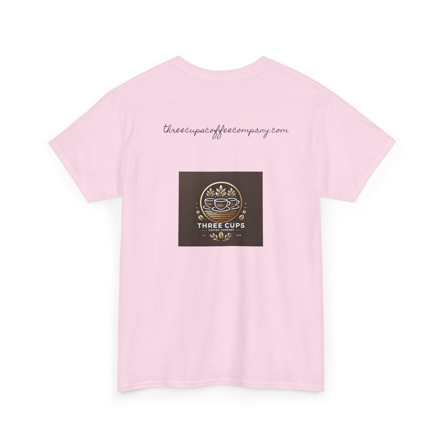 Three Cups Coffee Company Light Roast Logo Tee - Unisex Heavy Cotton