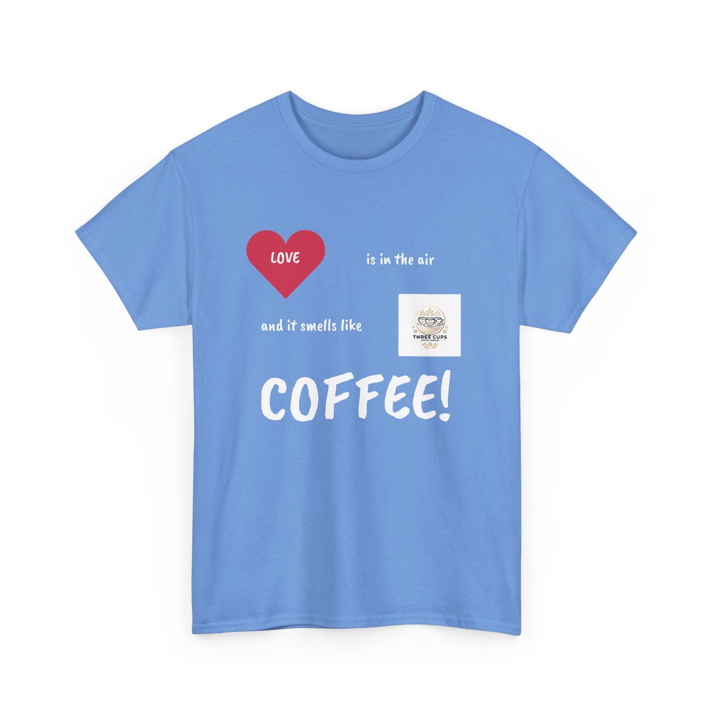 Smells like Love Dark Roast Front Logo Tee - Unisex Heavy Cotton