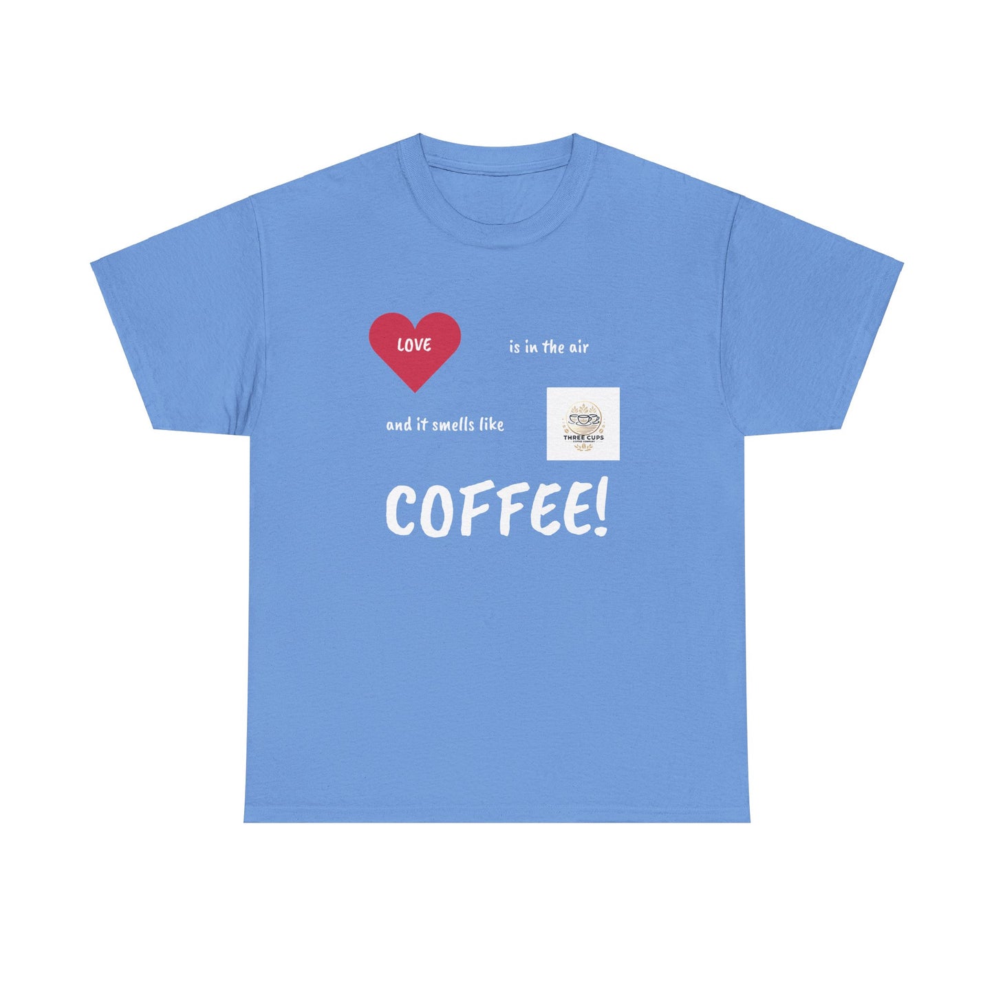 Smells like Love Dark Roast Front Logo Tee - Unisex Heavy Cotton