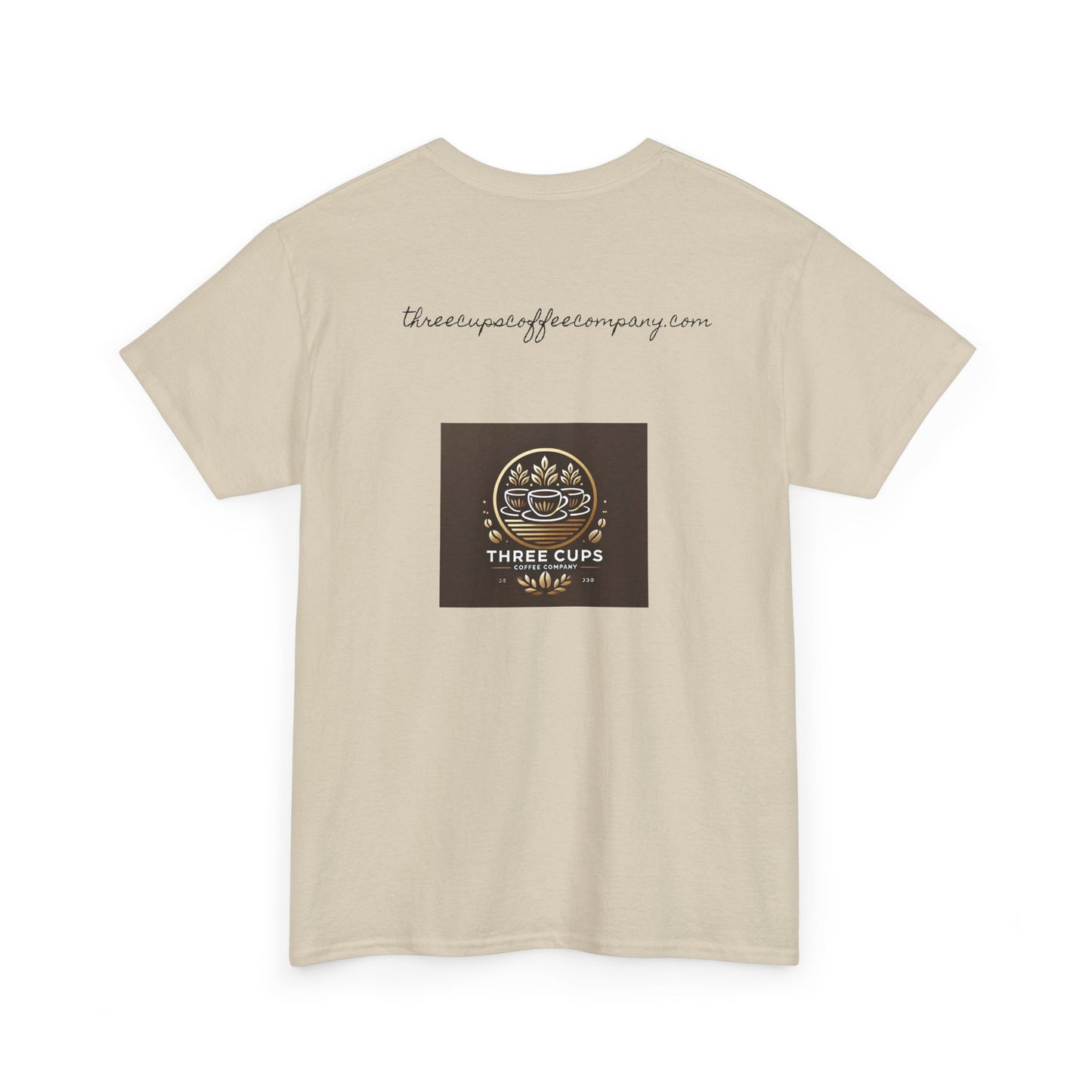 Three Cups Coffee Company Light Roast Logo Tee - Unisex Heavy Cotton