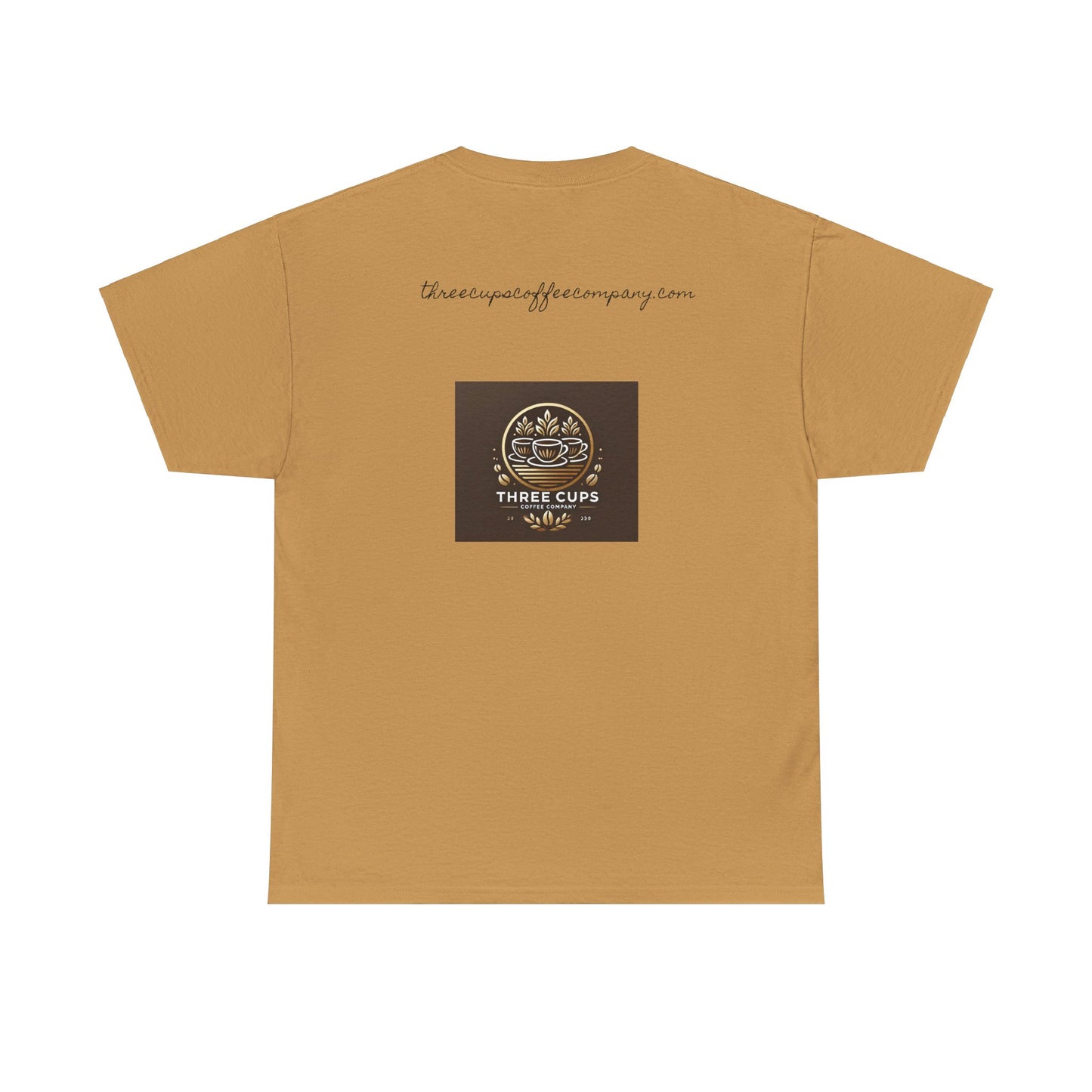 Three Cups Coffee Company Light Roast Logo Tee - Unisex Heavy Cotton