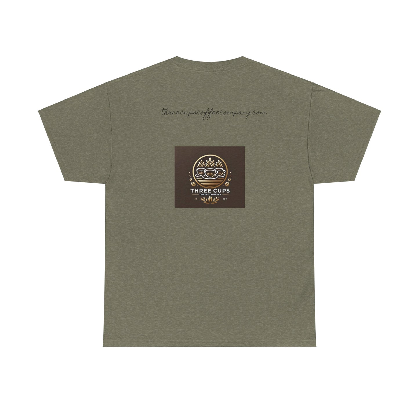 Three Cups Coffee Company Light Roast Logo Tee - Unisex Heavy Cotton