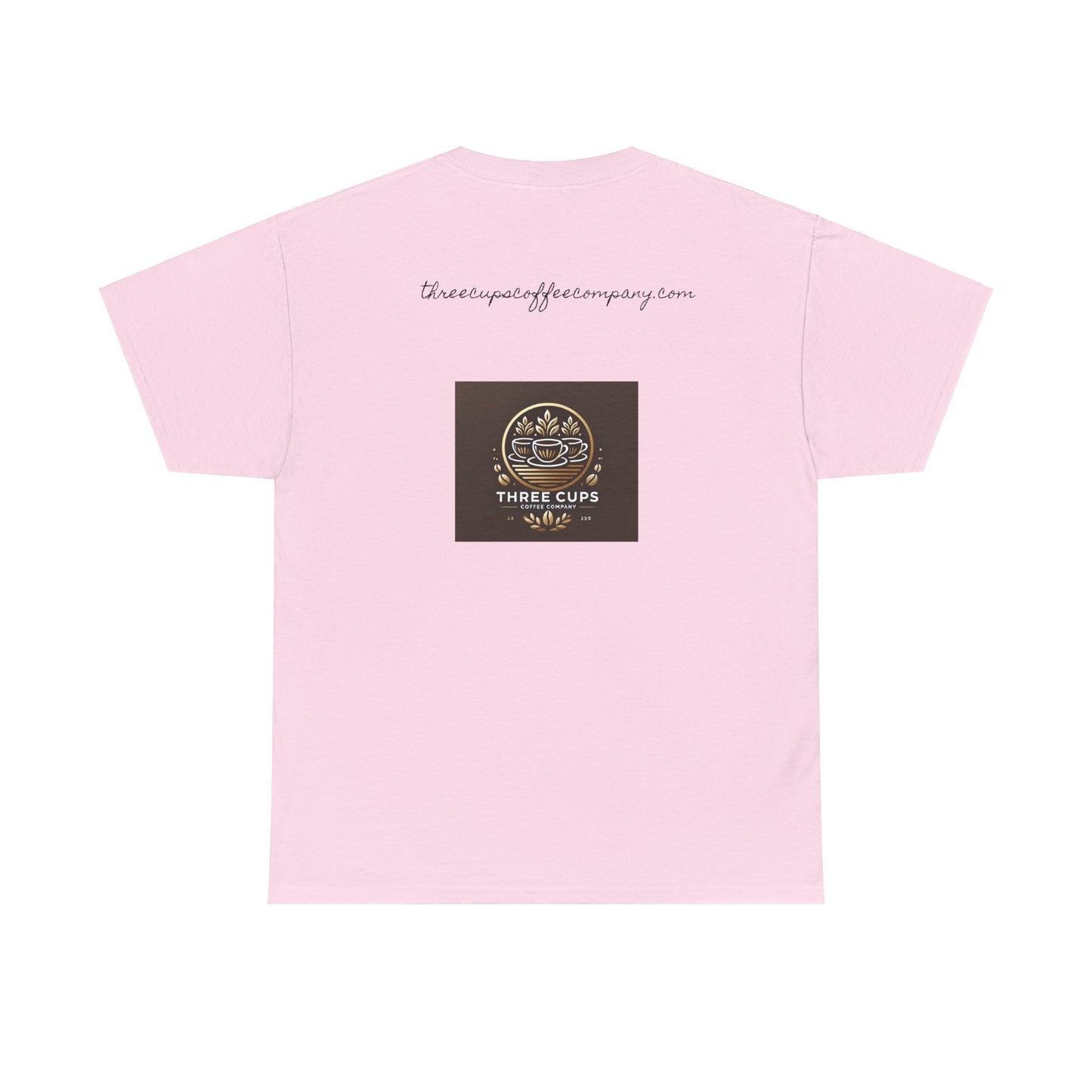 Three Cups Coffee Company Light Roast Logo Tee - Unisex Heavy Cotton
