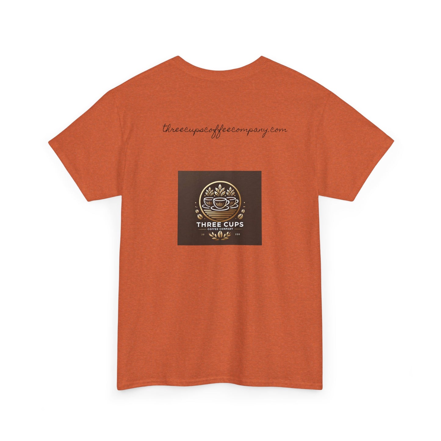 Three Cups Coffee Company Light Roast Logo Tee - Unisex Heavy Cotton