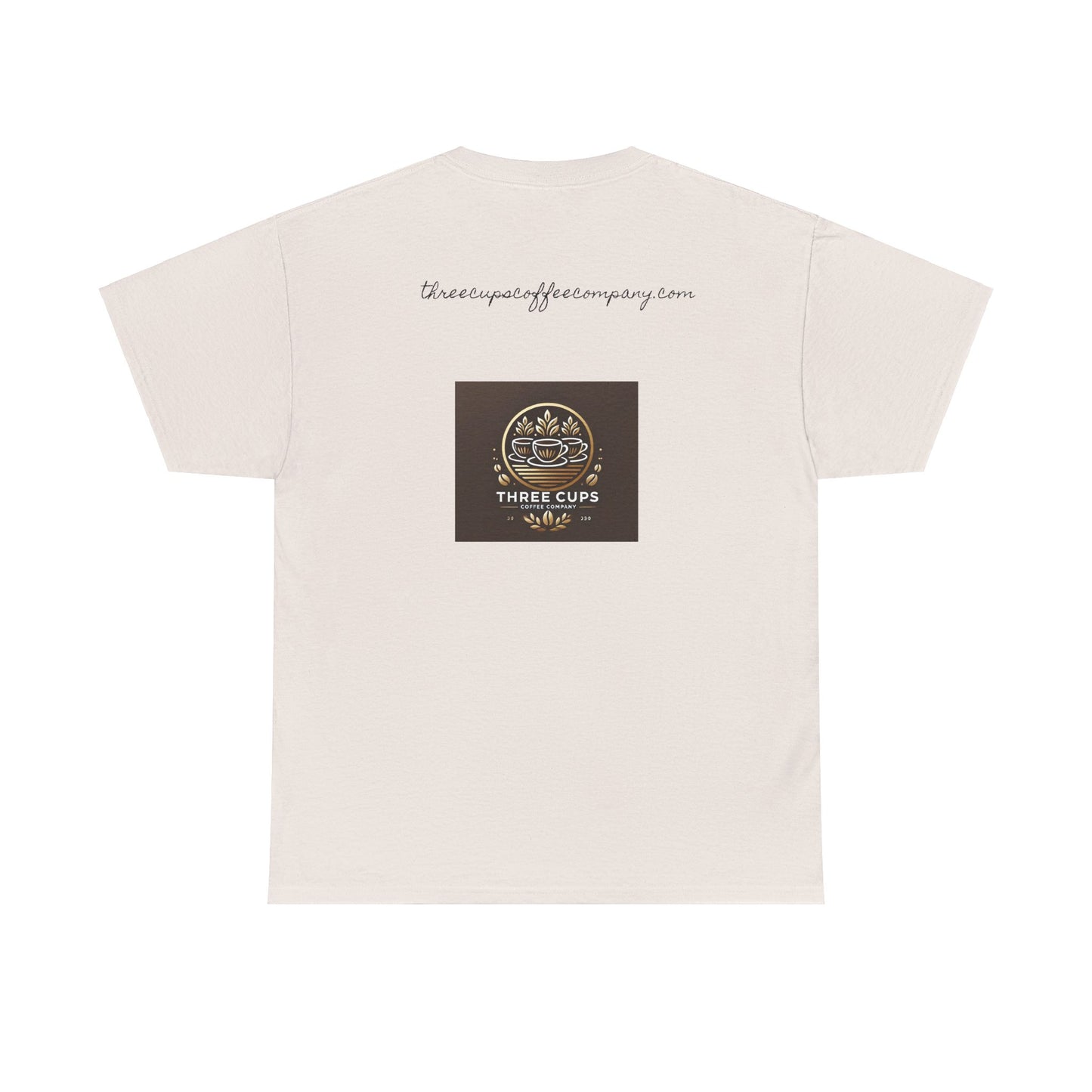 Three Cups Coffee Company Light Roast Logo Tee - Unisex Heavy Cotton