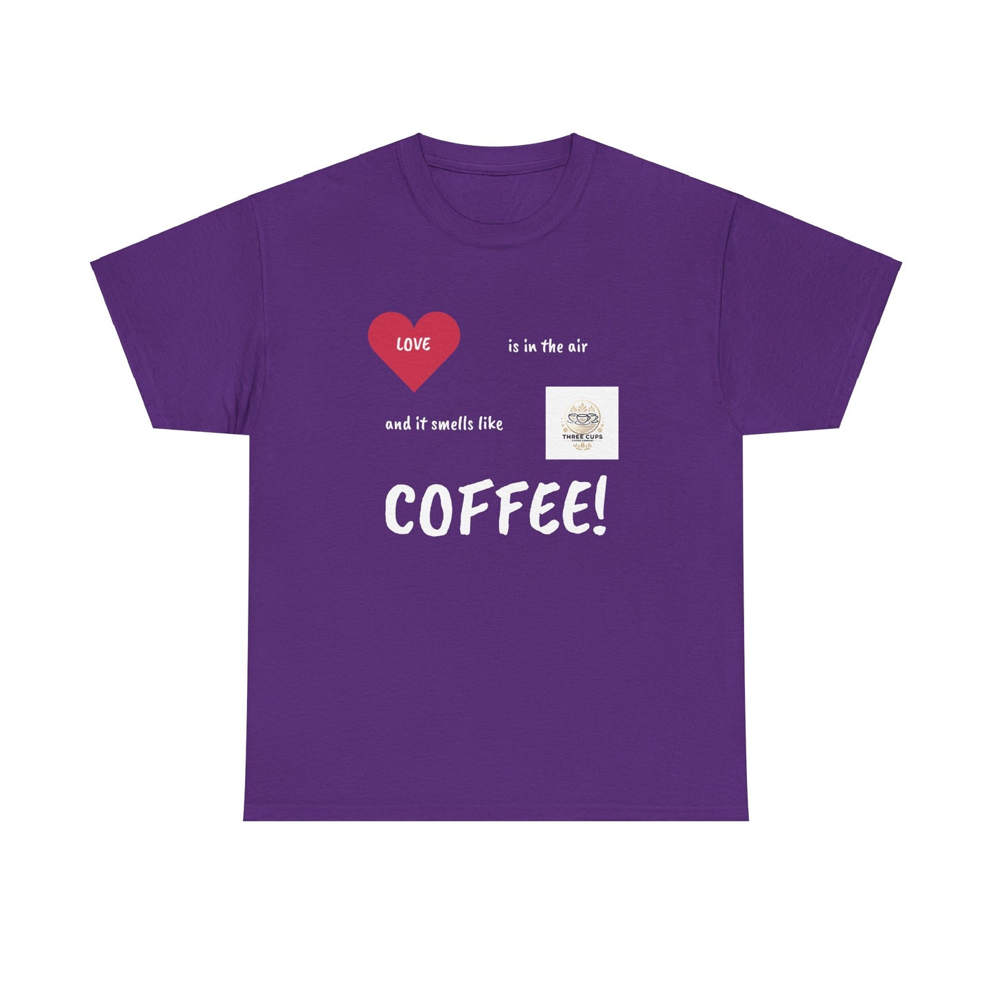 Smells like Love Dark Roast Front Logo Tee - Unisex Heavy Cotton