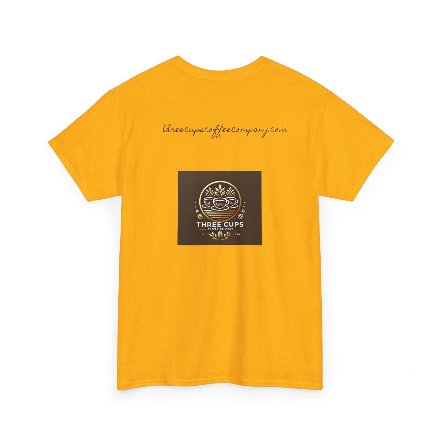 Three Cups Coffee Company Light Roast Logo Tee - Unisex Heavy Cotton