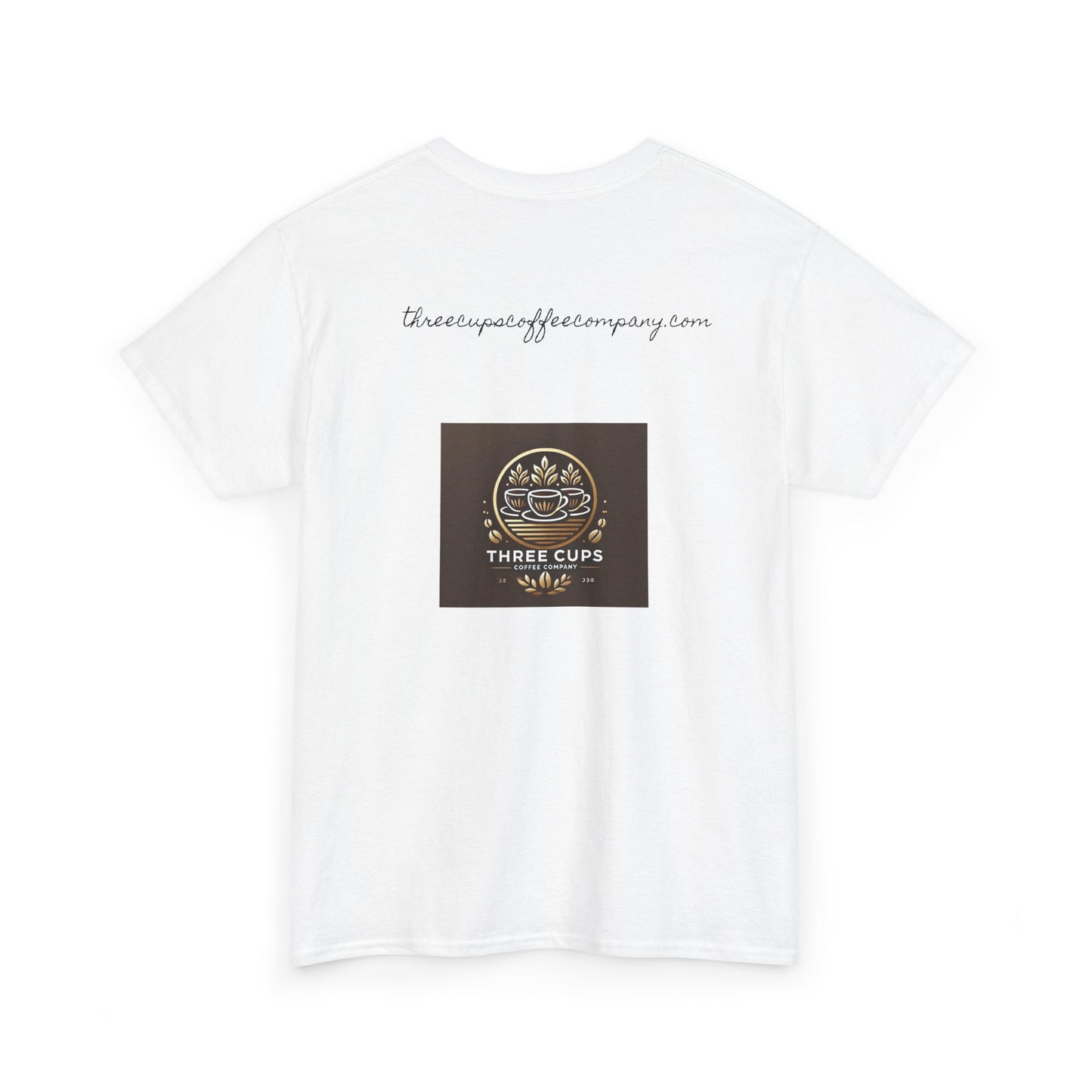 Three Cups Coffee Company Light Roast Logo Tee - Unisex Heavy Cotton
