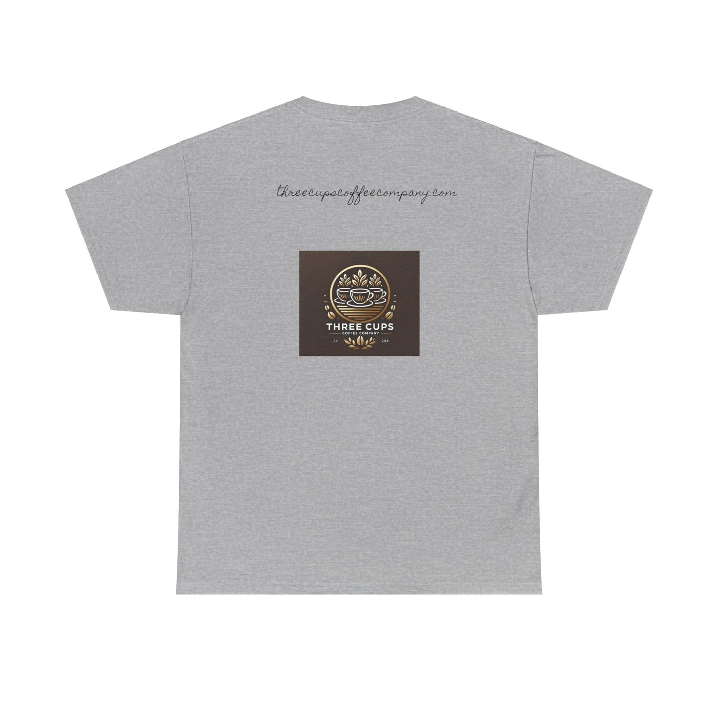 Three Cups Coffee Company Light Roast Logo Tee - Unisex Heavy Cotton