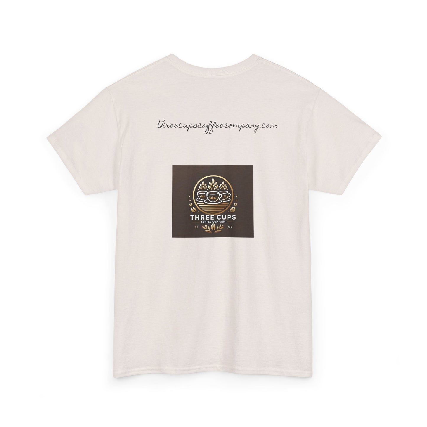 Three Cups Coffee Company Light Roast Logo Tee - Unisex Heavy Cotton
