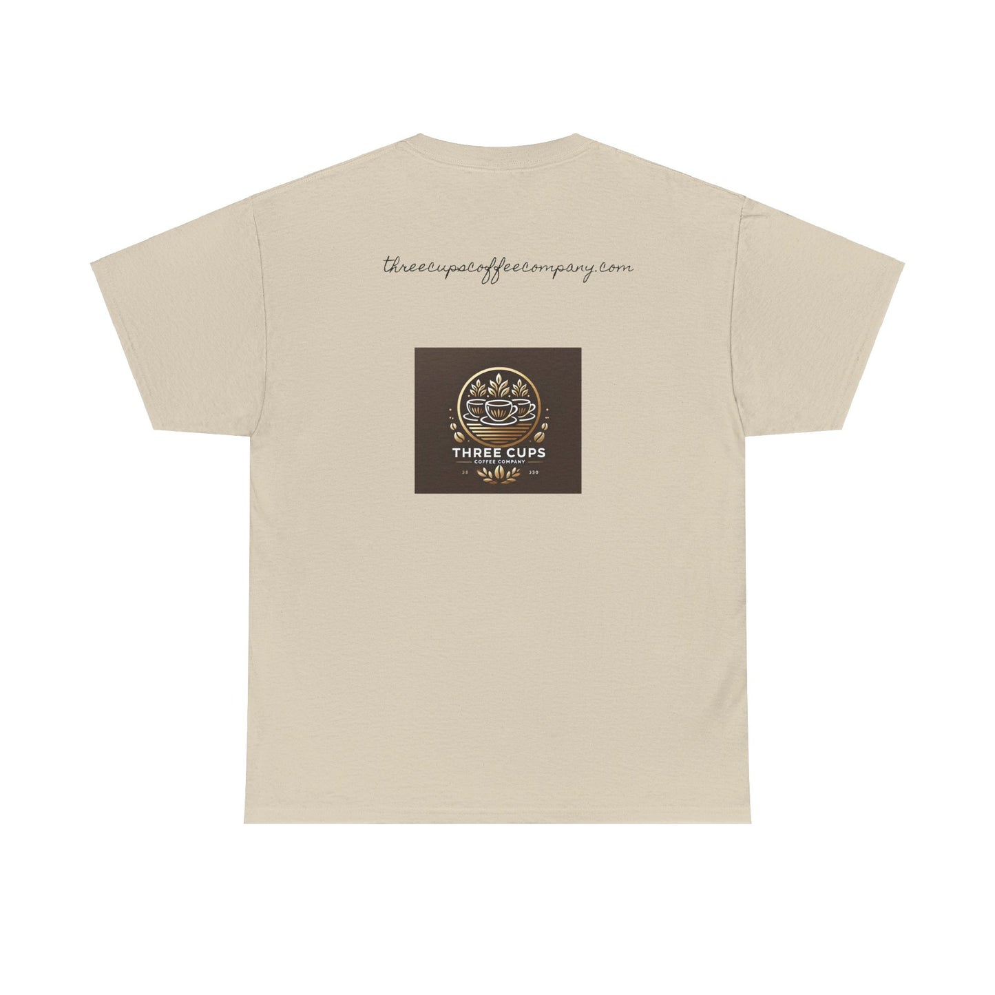 Three Cups Coffee Company Light Roast Logo Tee - Unisex Heavy Cotton