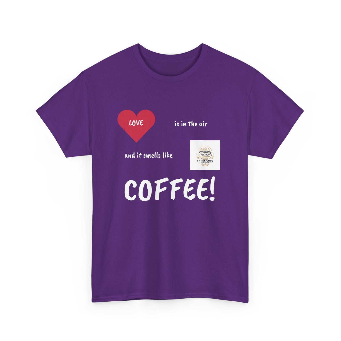 Smells like Love Dark Roast Front Logo Tee - Unisex Heavy Cotton