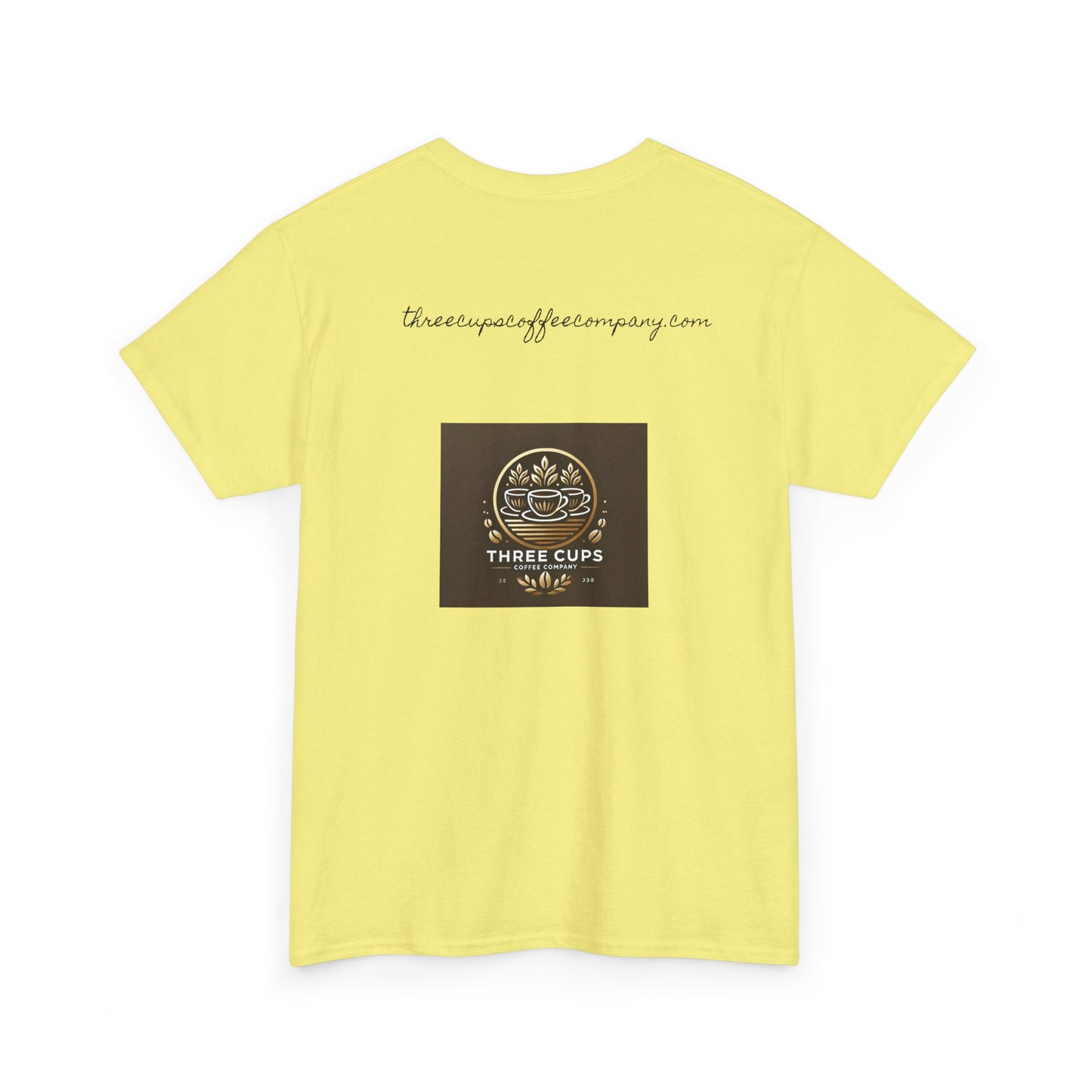 Three Cups Coffee Company Light Roast Logo Tee - Unisex Heavy Cotton