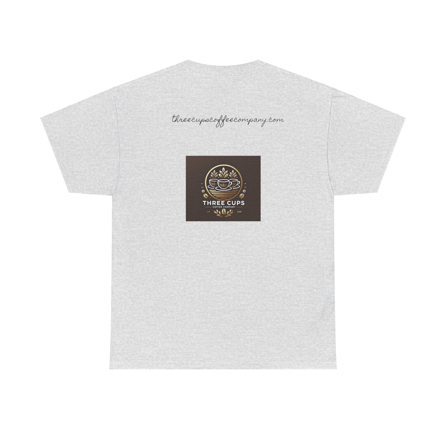 Three Cups Coffee Company Light Roast Logo Tee - Unisex Heavy Cotton