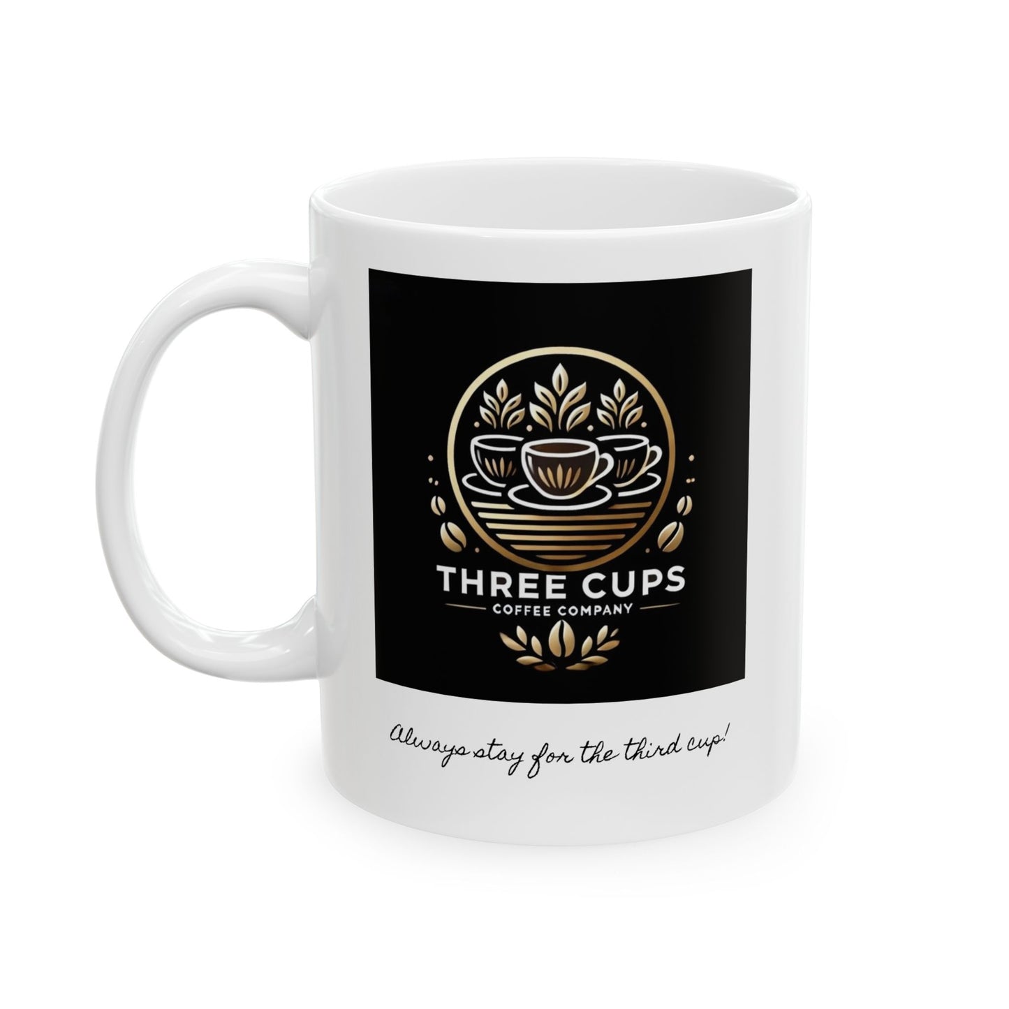 Three Cups Coffee Company - 11 oz. Ceramic Mug