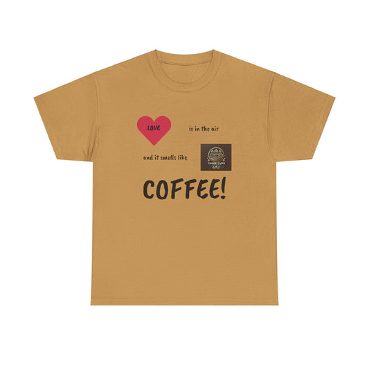 Smells like Love Light Roast Front Logo Tee - Unisex Heavy Cotton