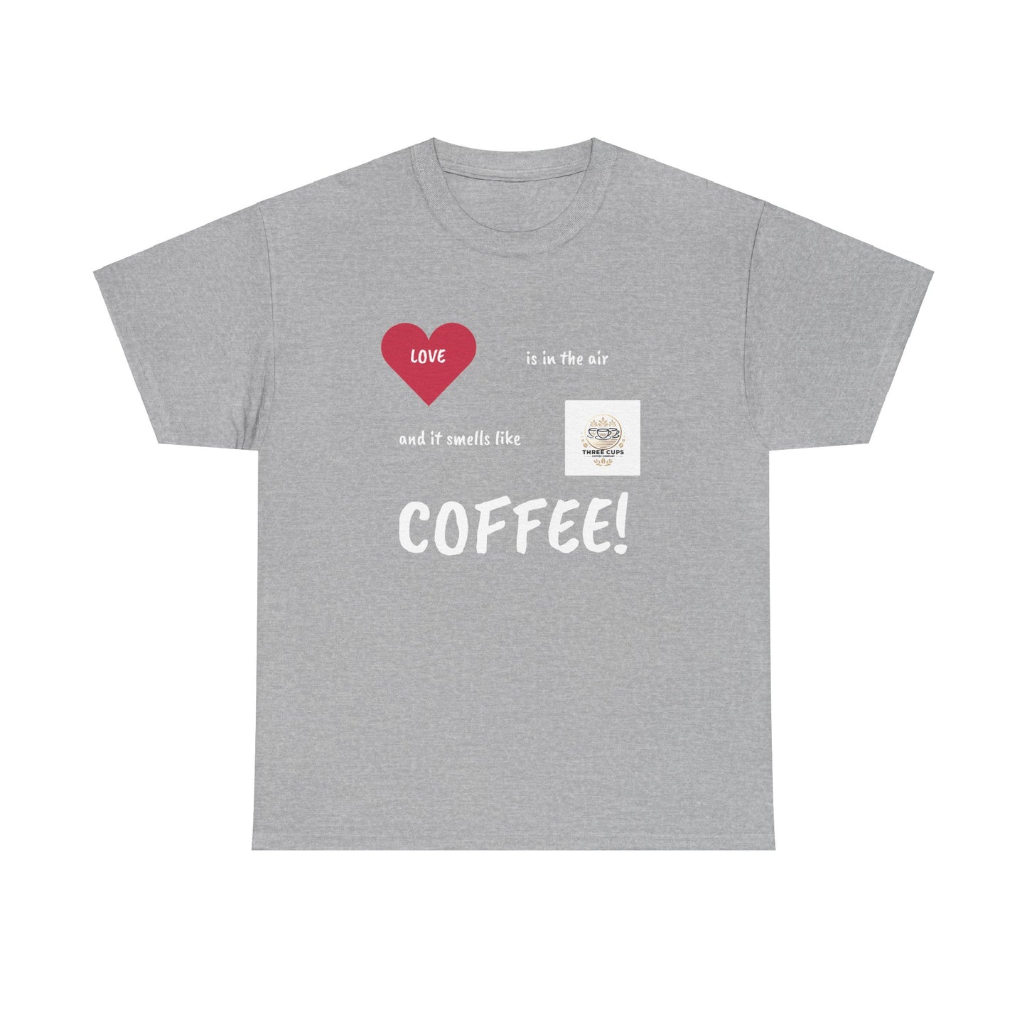 Smells like Love Dark Roast Front Logo Tee - Unisex Heavy Cotton
